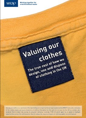 WRAP SCAP report - Valuing our clothes