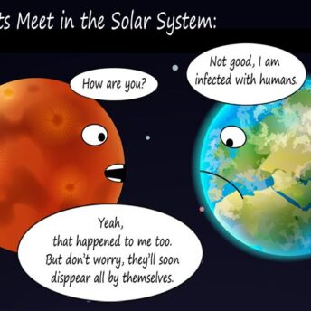 Two planets meet