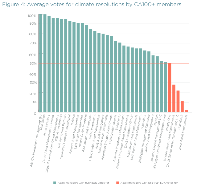 CA100+ Voting Results