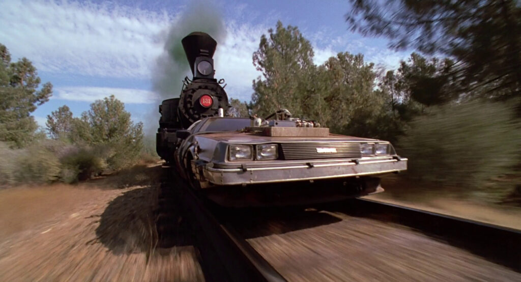 The Train and Dolorean from Back to the Future III